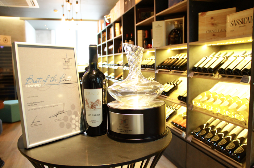 Ciù Ciù at the Tower Club Wine Awards 2015 in Singapore