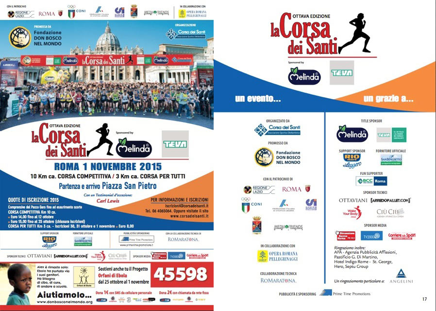 CIÙ CIÙ at the CHARITY EVENT “THE RACE OF THE SAINTS” IN ROME