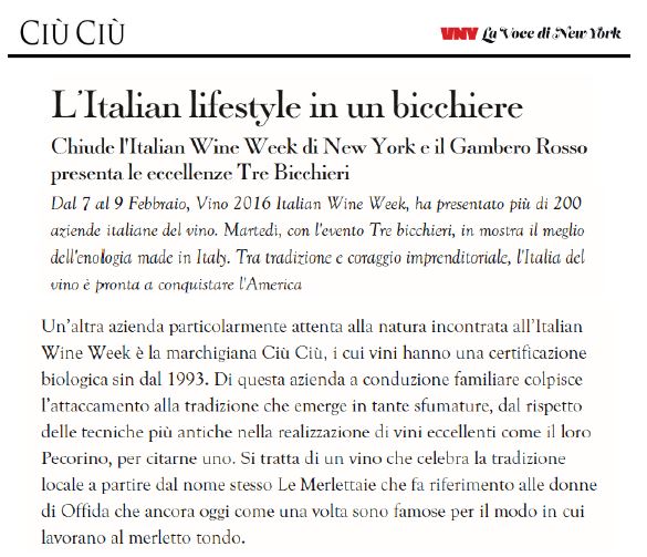 La Voce di New York
